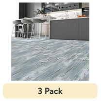 (3 pack) Abyssaly 35.8" x 5.9" 10 Pcs Wood Vinyl Flooring Tile Peel and Stick Floor Tile Self Adhesive Bathroom Floor Tiles Waterproof Thick Removable Flooring Tiles