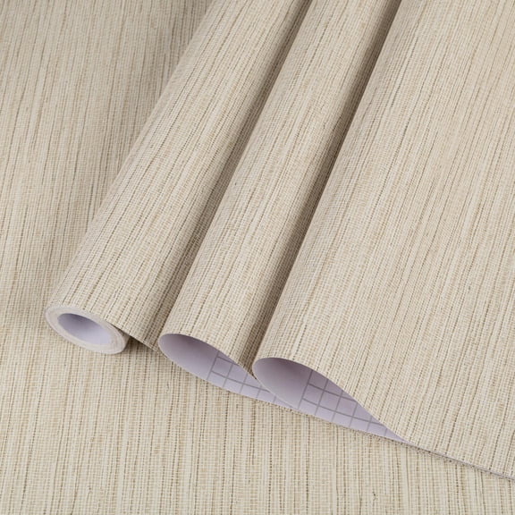 (3 pack) Abyssaly Textured Peel and Stick Wallpaper 17.3" x 118"Vinyl Grass Cloth Contact Paper Texture Self Adhesive Removable for Countertop Bedroom Living Room