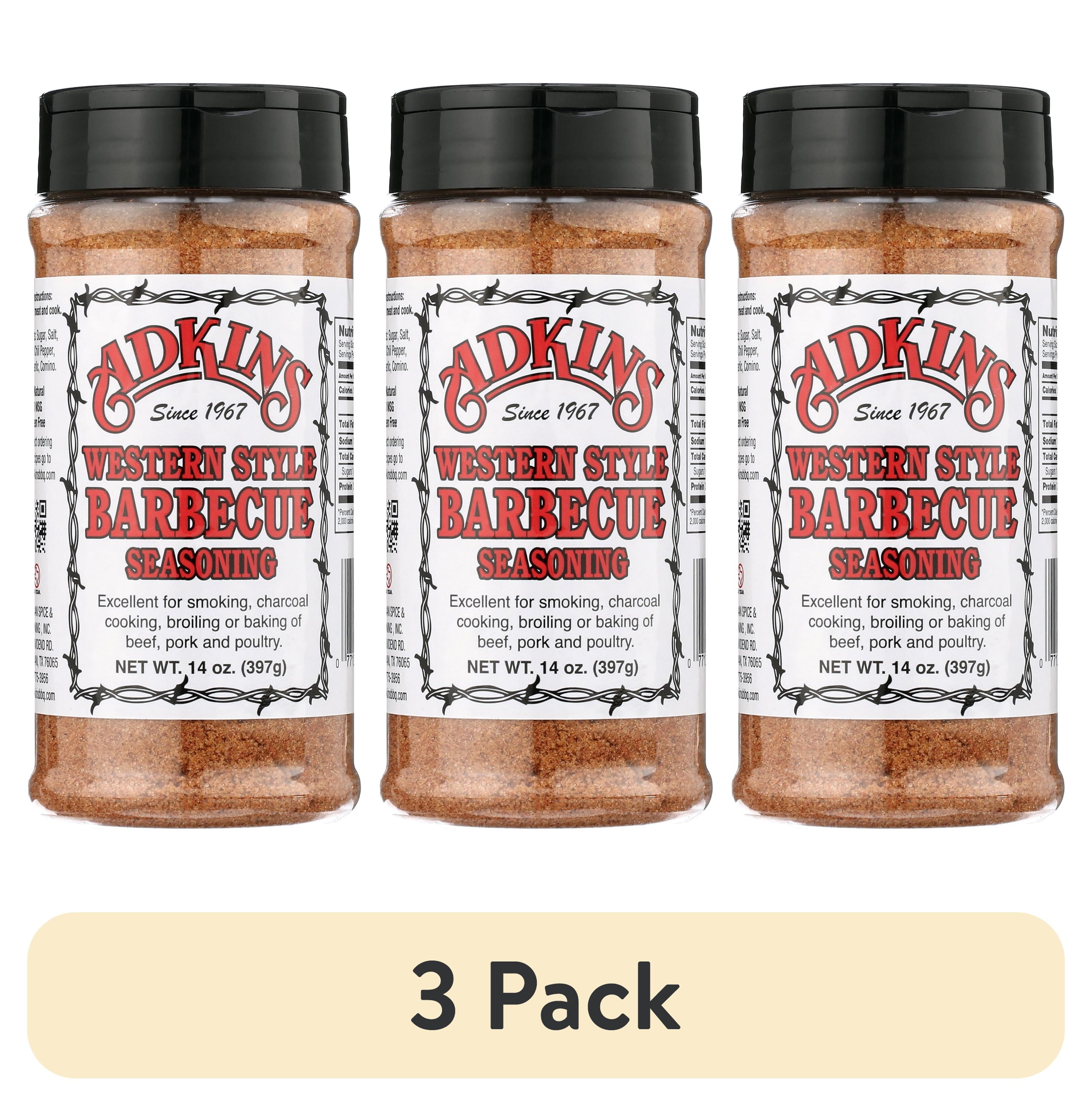 (3 pack) Adkins BBQ Seasoning
