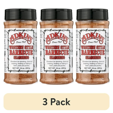 (3 pack) Adkins BBQ Seasoning