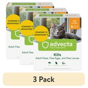 3 pack Advecta II Flea Treatment for Small Cat, 4 Monthly Treatments