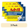 thumbnail interactive-video image 1 of (3 pack) Advil Multi-Symptom Cold and Flu Medicine Fever Reducer Coated Tablets, 20 Count, 1 of 16