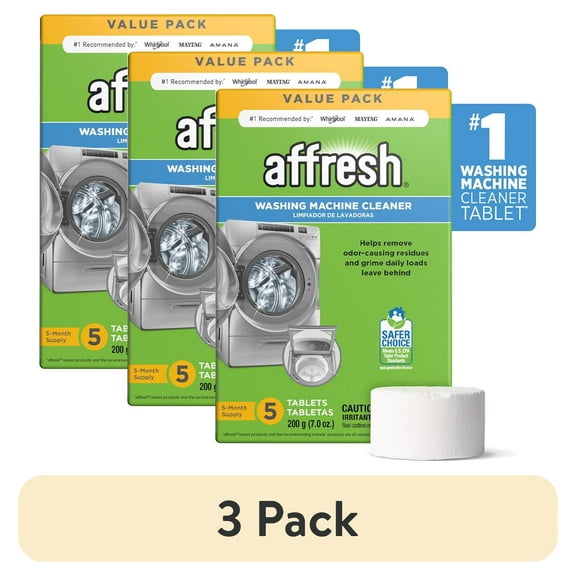 (3 pack) Affresh Washer Cleaner Tablets, 5 Count