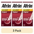 thumbnail image 1 of (3 pack) Afrin No Drip Original 12 Hour Nasal Decongestant Pump Mist - 15 ml, 1 of 11