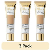 3 pack LOreal Paris Age Perfect Radiant Serum Foundation Makeup, 25 Cream Beige, 1 fl oz
