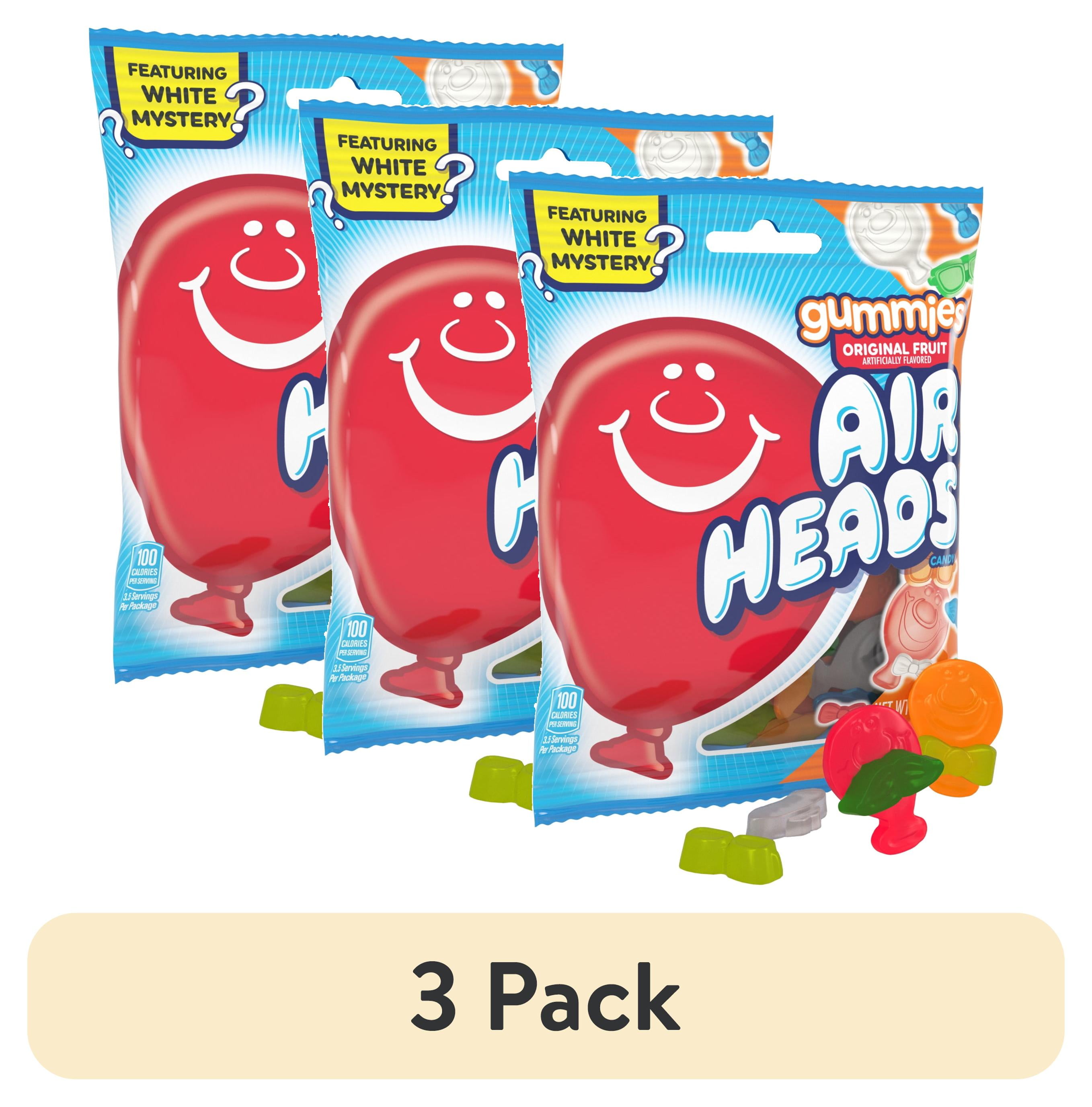 (3 pack) Airheads Candy Gummies, Assorted Fruit Flavors, 3.8oz Bag