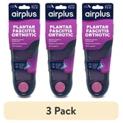 (3 pack) Airplus Plantar Fasciitis Orthotic 3/4 Insole Womens 5-11 Women's