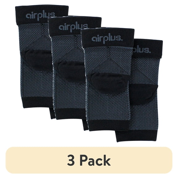 (3 pack) Airplus Plantar Fascia Sleeves, 1 Pair, Unisex Large to Extra Large