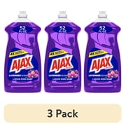3 pack Ajax Ultra Liquid Dish Soap, Deep-Cleaning Action, Fabuloso Lavender Scent, 52 fl oz