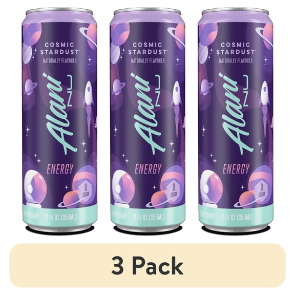 (3 pack) Alani Nu, Cosmic Stardust, 12 fl oz, Single Can