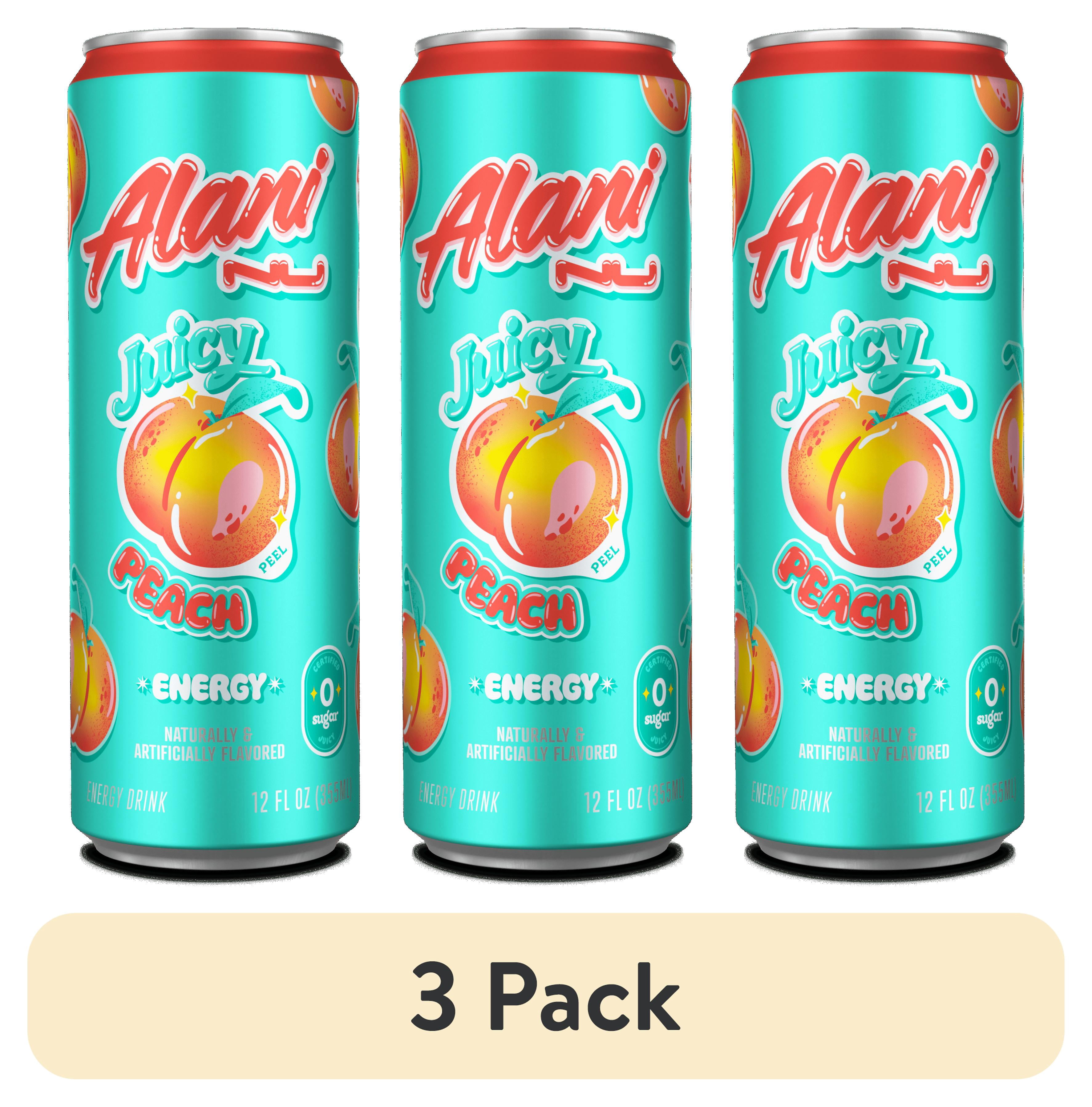 (3 pack) Alani Nu, Juicy Peach, 12 fl oz, Single Can
