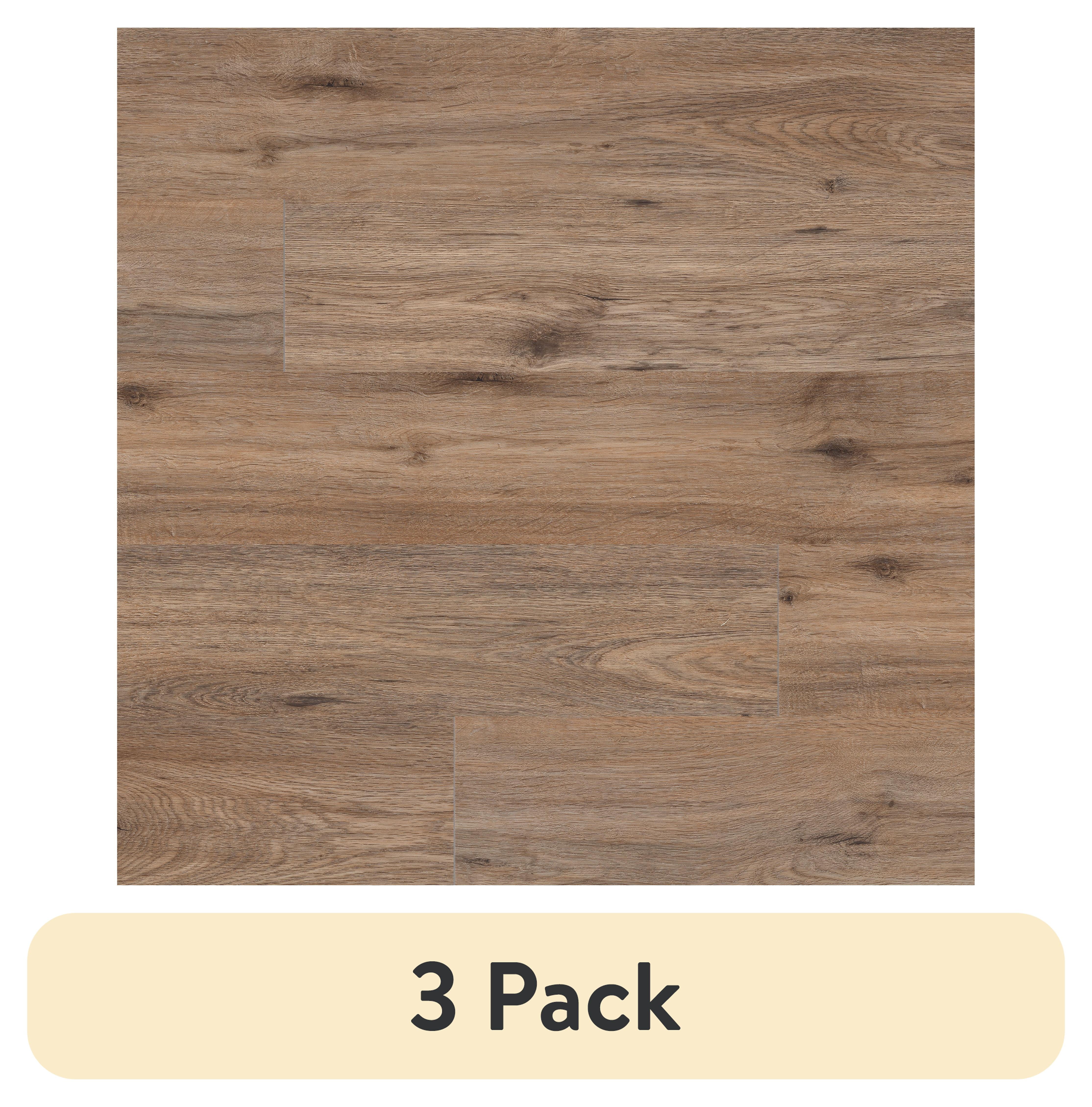 (3 pack) Aldhurst Fawn Oak 6 in. x 36 in. Rigid Core Luxury Vinyl Plank Flooring
