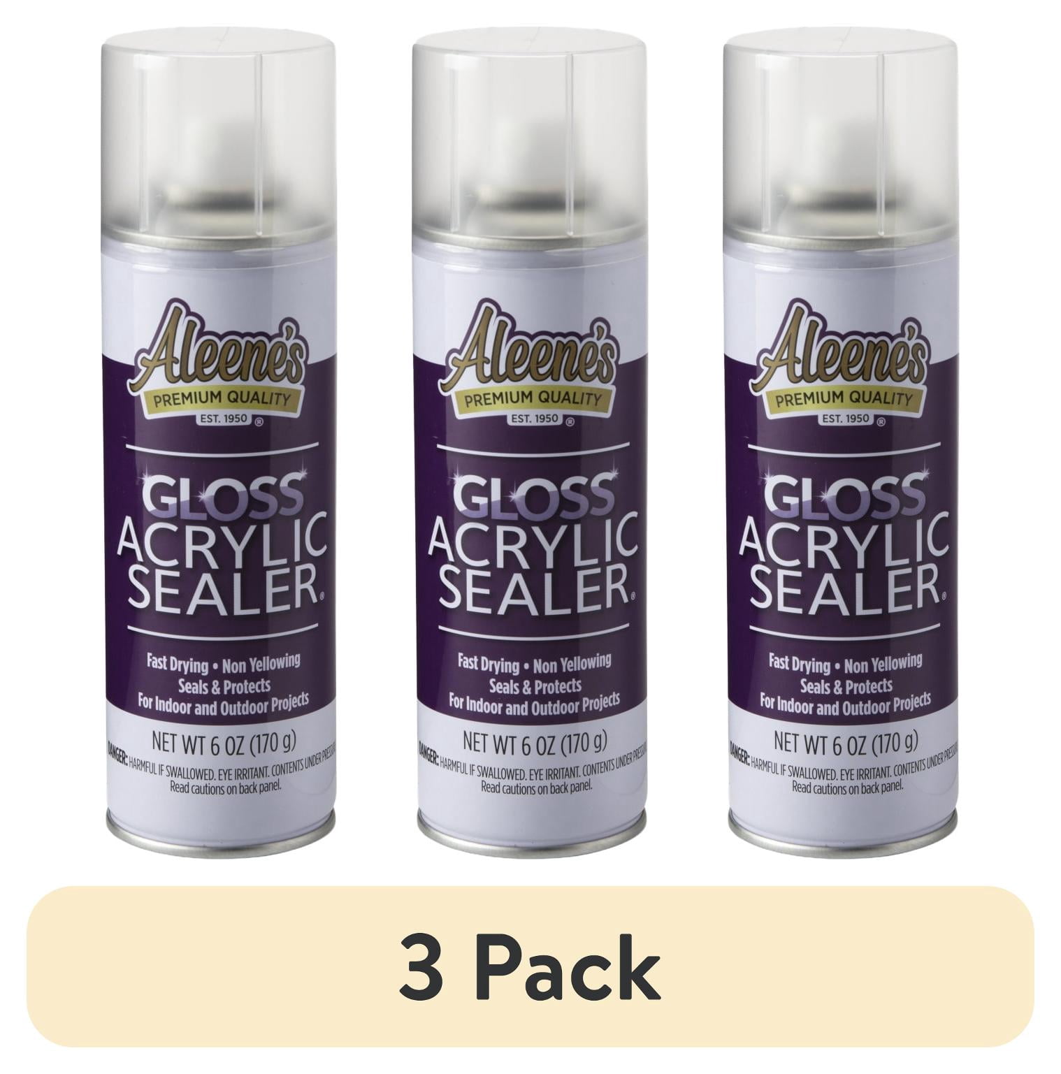 (3 pack) Aleene's Clear Acrylic Spray Sealer, Gloss 6 oz