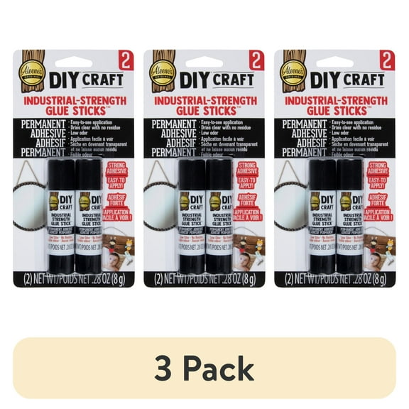 (3 pack) Aleene’s DIY Craft Industrial Strength Glue Sticks, 2 - .28 oz
