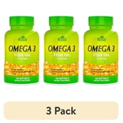 3 pack Alfa Natural Omega-3 Fish Oil Softgels, 1000 Mg, 100 Ct