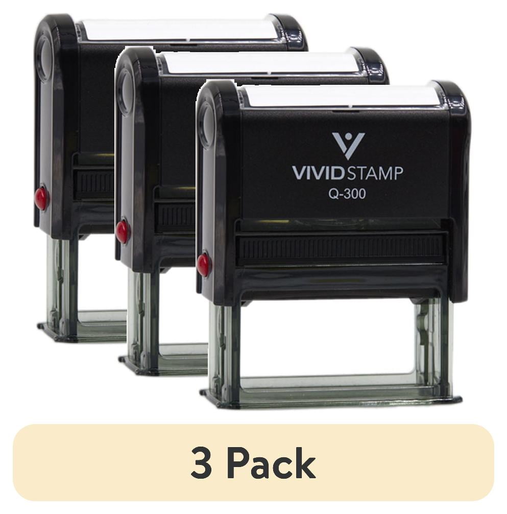 (3 pack) All Quality Adults Only 18+ Self-Inking Rubber Stamp | Professional Business Branding (Black Ink) - Q-400