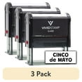 thumbnail image 1 of (3 pack) All Quality Cinco de Mayo Self-Inking Rubber Stamp | Agenda Planning Stamps (Black Ink) - Q-400, 1 of 7