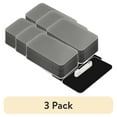 thumbnail image 1 of (3 pack) All Quality Name Tag/Badge Blanks - 25 Pack - Brushed Silver 1-1/2" X 3", Round Corners, Pin, 1 of 7