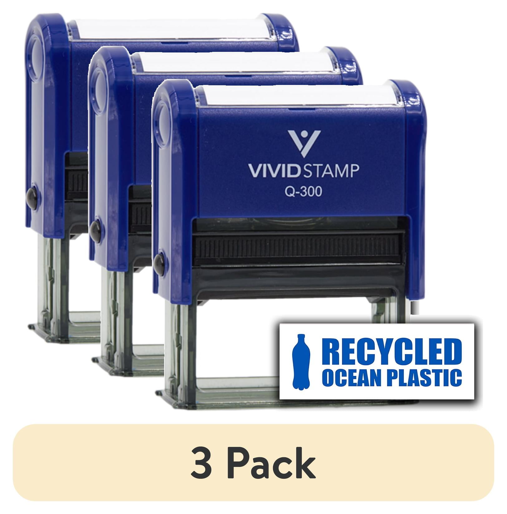 Vivid Stamp For Reference Only Self Inking Rubber (Blue Ink) - X-Large