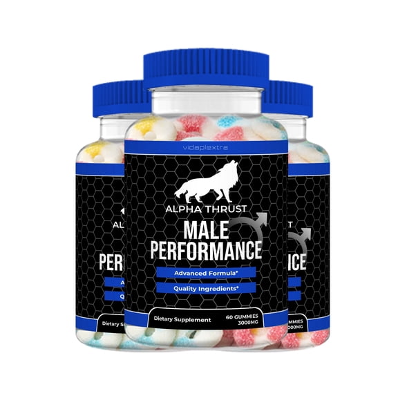 (3 pack ) Alpha Thrust Gummies - Alpha Thrust Male Gummies