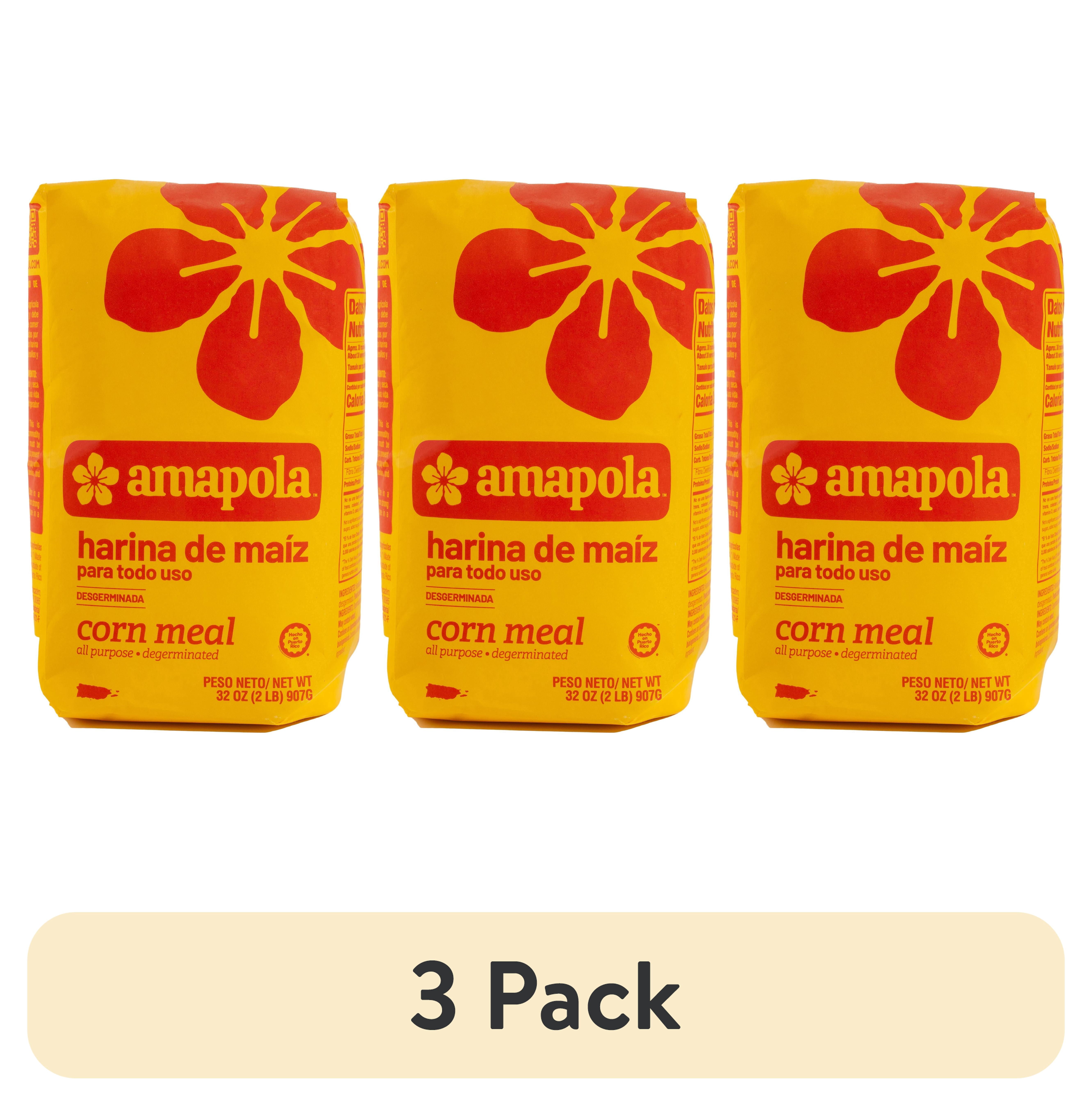 (3 pack) Amapola Harina De Maiz Cornmeal