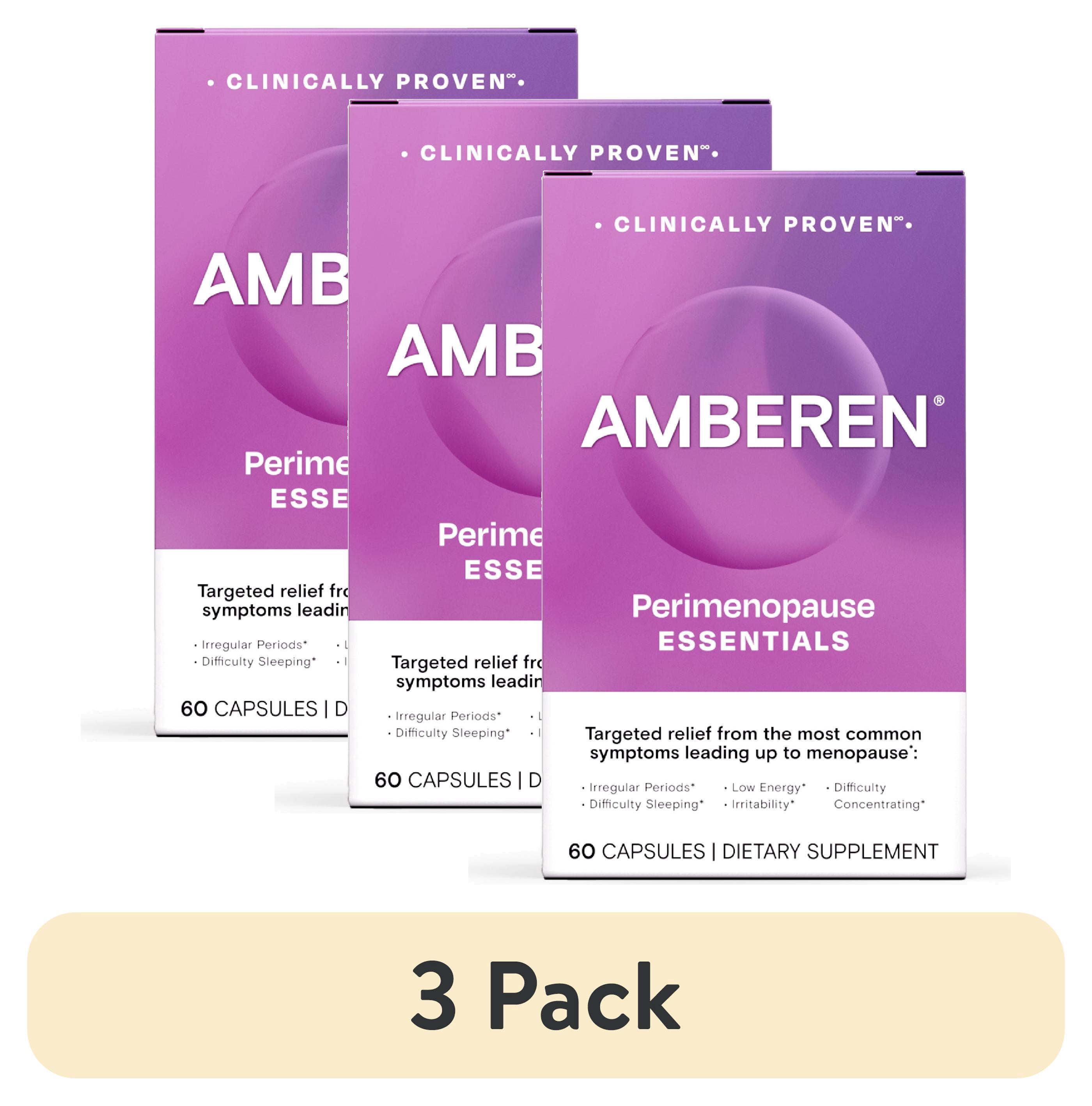 (3 pack) Amberen Multi-Symptom Perimenopause Supplements for Women ...