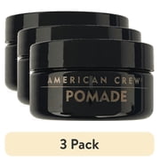 3 pack American Crew Pomade 3 Oz, With Medium Hold And High Shine