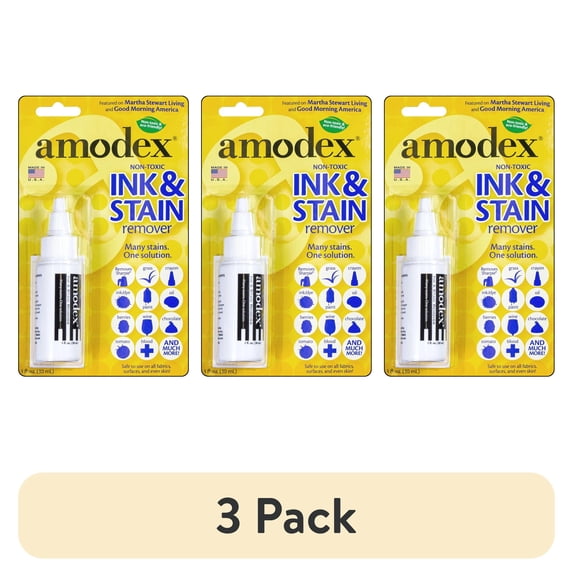 (3 pack) Amodex Ink & Stain Remover 1oz
