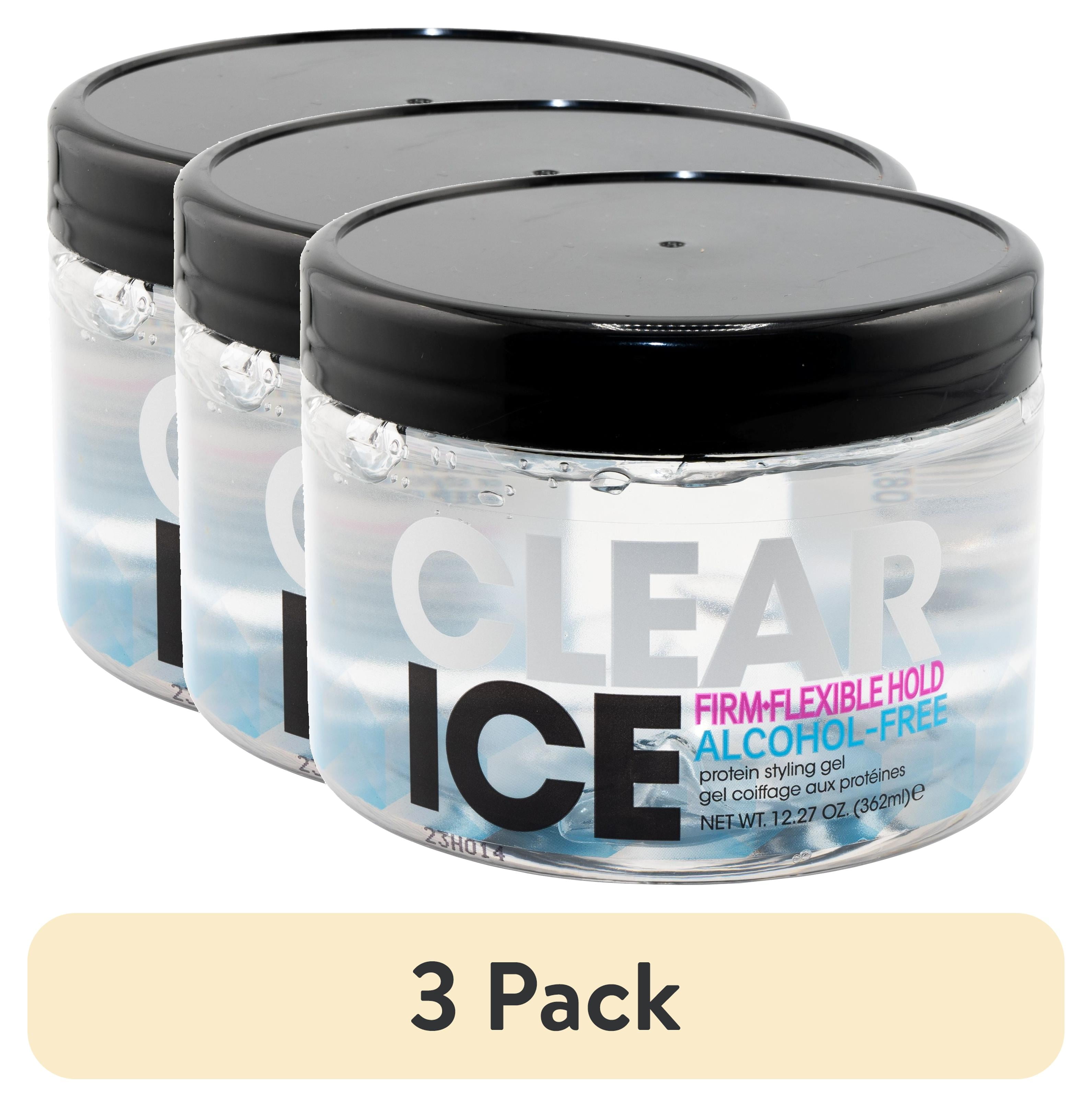 3 pack) Ampro Clear Ice® Ultra Hold Protein Unisex Styling Gel