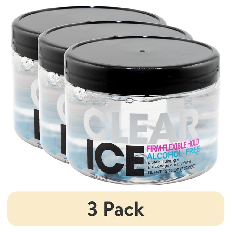 3 pack) Ampro Clear Ice® Ultra Hold Protein Unisex Styling Gel