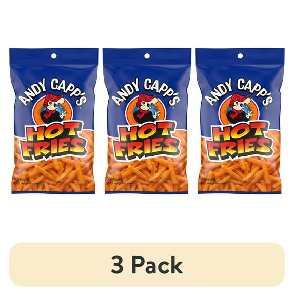 (3 pack) Andy Capp's Hot Fries, 3 oz.