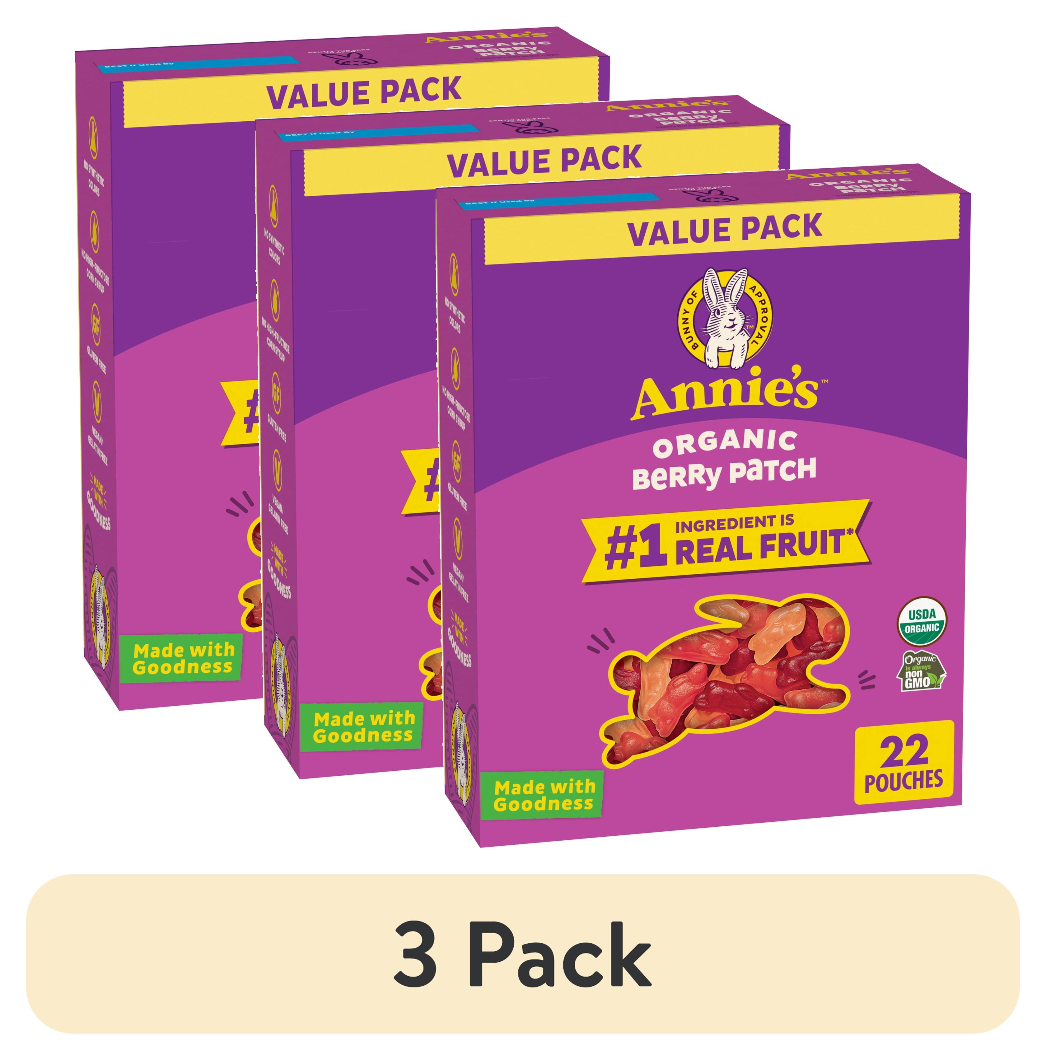 Annie's, Organic Berry Patch Bunny Fruit Snacks, 22 Pouches, 15.4