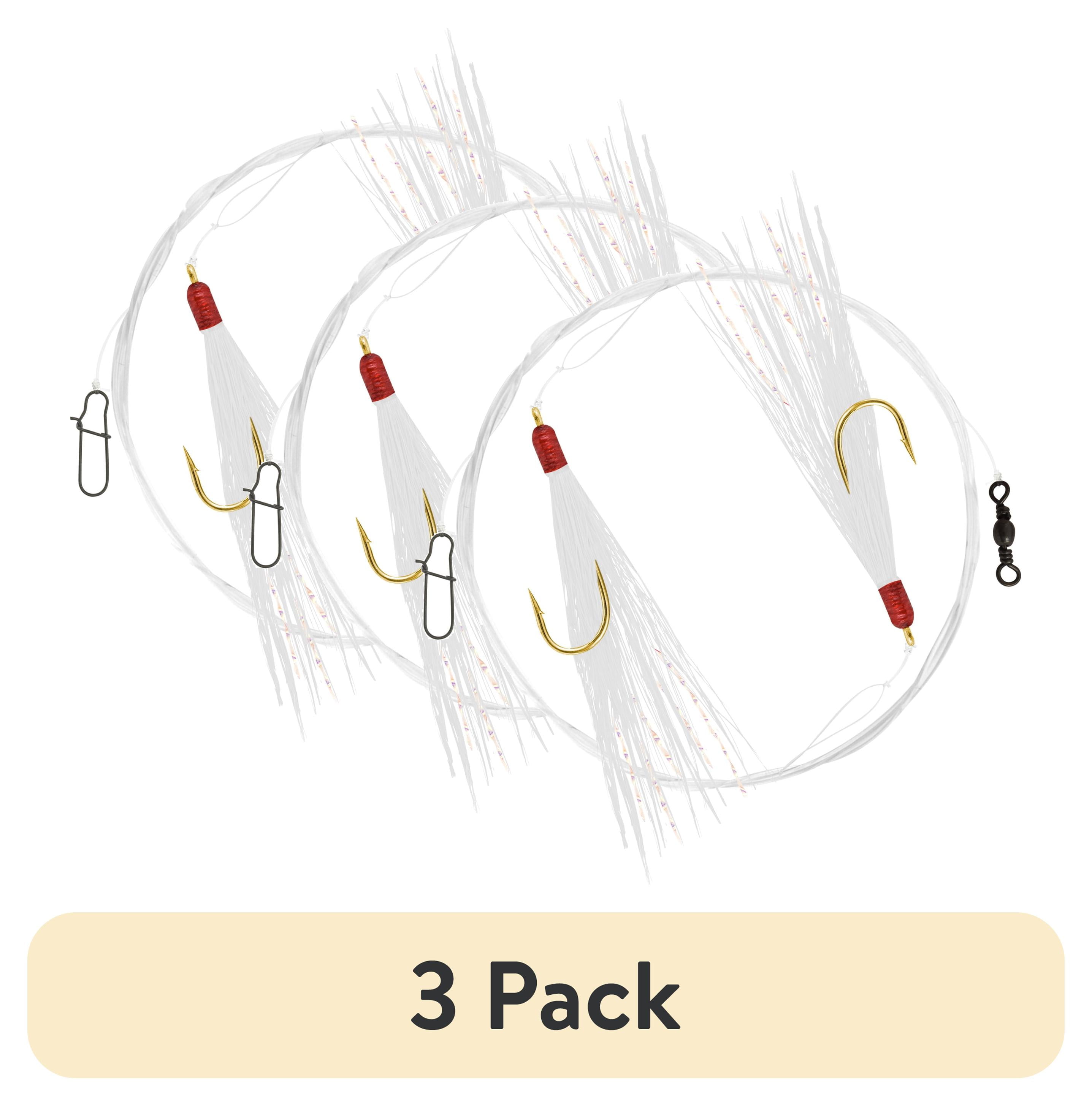 3 pack) Apex Tackle Perch Maraflash Rig White - Walmart.com