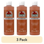 (3 pack) Apple Barrel Acrylic Craft Paint, Matte Finish, Pumpkin Orange, 8 fl oz