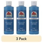 (3 pack) Apple Barrel Acrylic Craft Paint, Matte Finish, Bright Blue, 8 fl oz