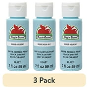 (3 pack) Apple Barrel Acrylic Craft Paint, Matte Finish, Aqua Sky, 2 fl oz