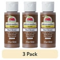 thumbnail image 1 of (3 pack) Apple Barrel Acrylic Craft Paint, Gloss Finish, Real Brown, 2 fl oz, 1 of 17