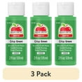 thumbnail image 1 of (3 pack) Apple Barrel Acrylic Craft Paint, Matte Finish, Crisp Green, 2 fl oz, 1 of 18