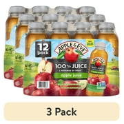 (3 pack) Apple & Eve 100% Apple Juice, 10 fl oz, 12 Pack Box