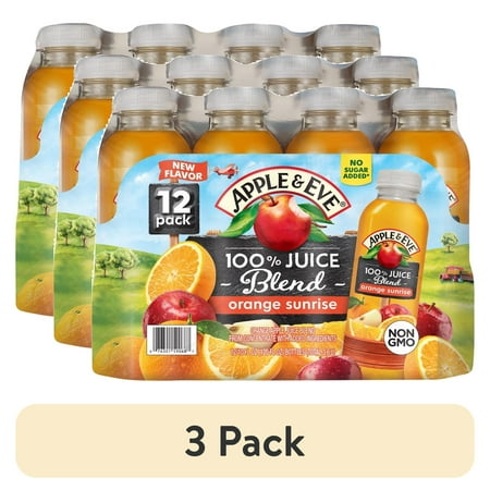 (3 pack) Apple & Eve 12 pack 10oz Orange Sunrise Juice