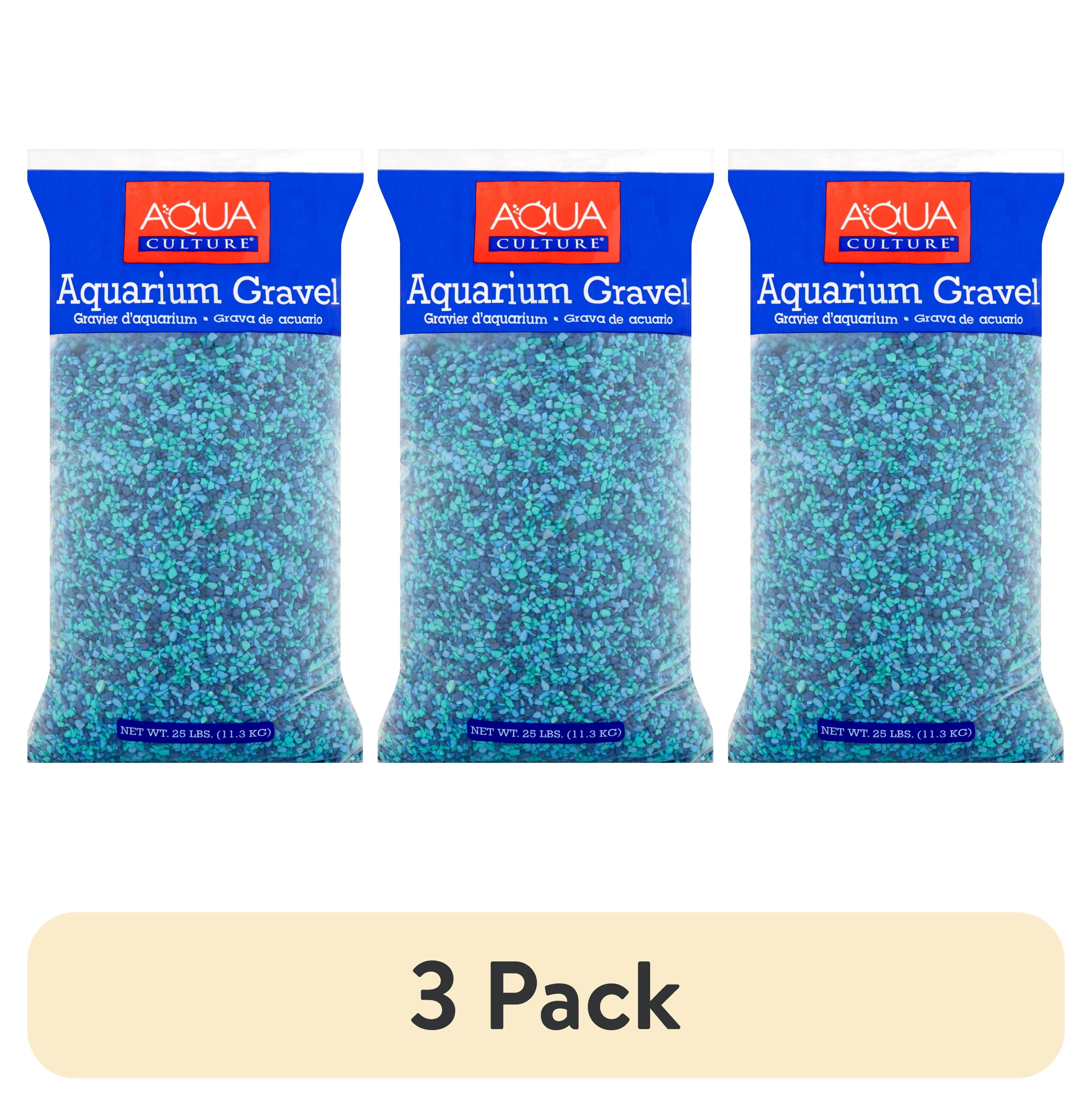 (3 pack) Aqua Culture Aquarium Gravel, Caribbean, 25 lb