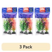 (3 pack) Aqua Culture Aquarium Plants, 3 Count Multicolor