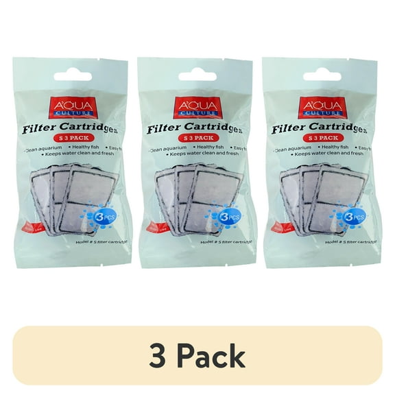 (3 pack) Aqua Culture Filter Cartridges-S-3 Pack