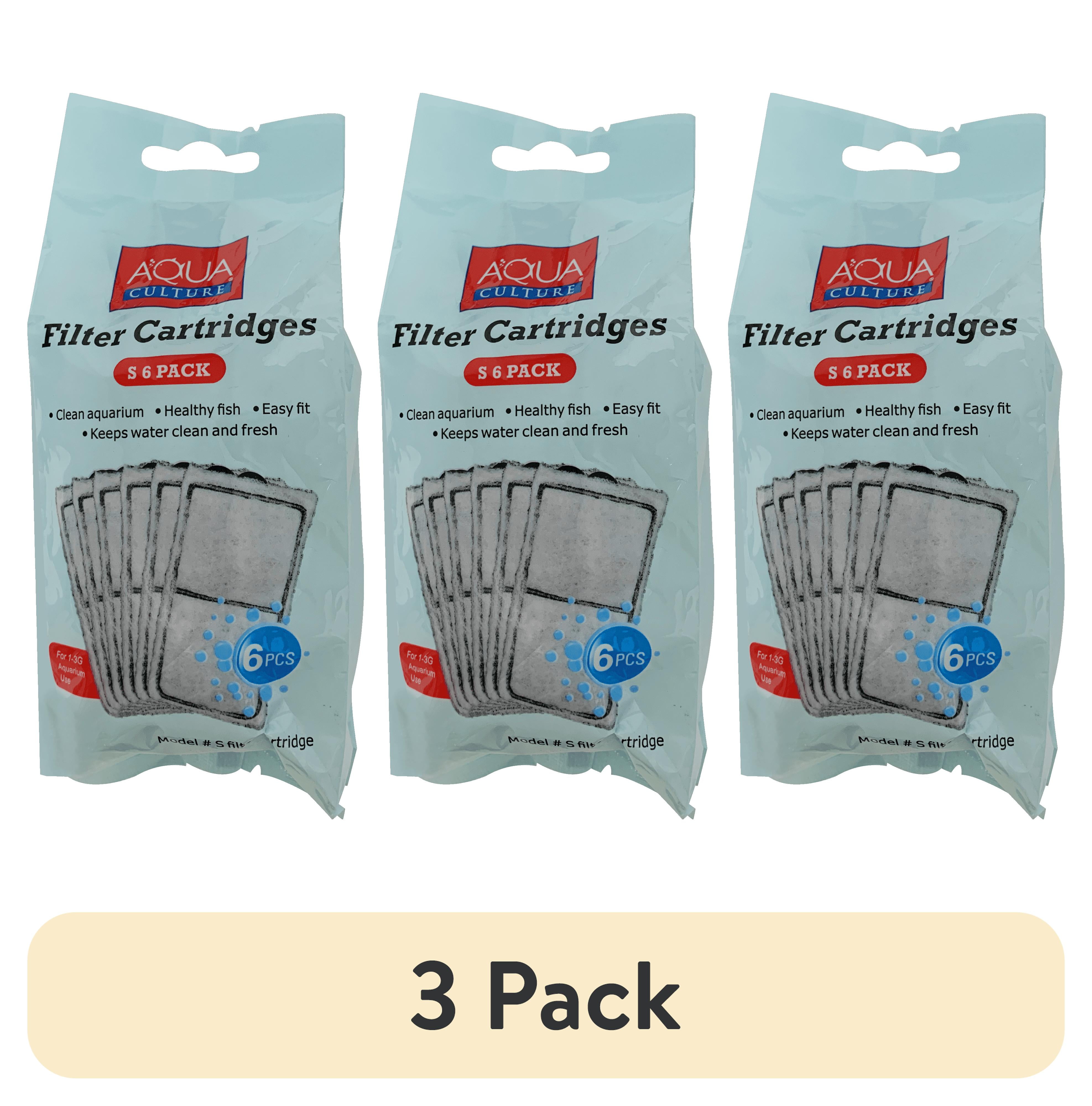 (3 pack) Aqua Culture Filter Cartridges-S-6 Pack