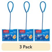 (3 pack) Aqua Culture Fish Net, Plastic, 5 in
