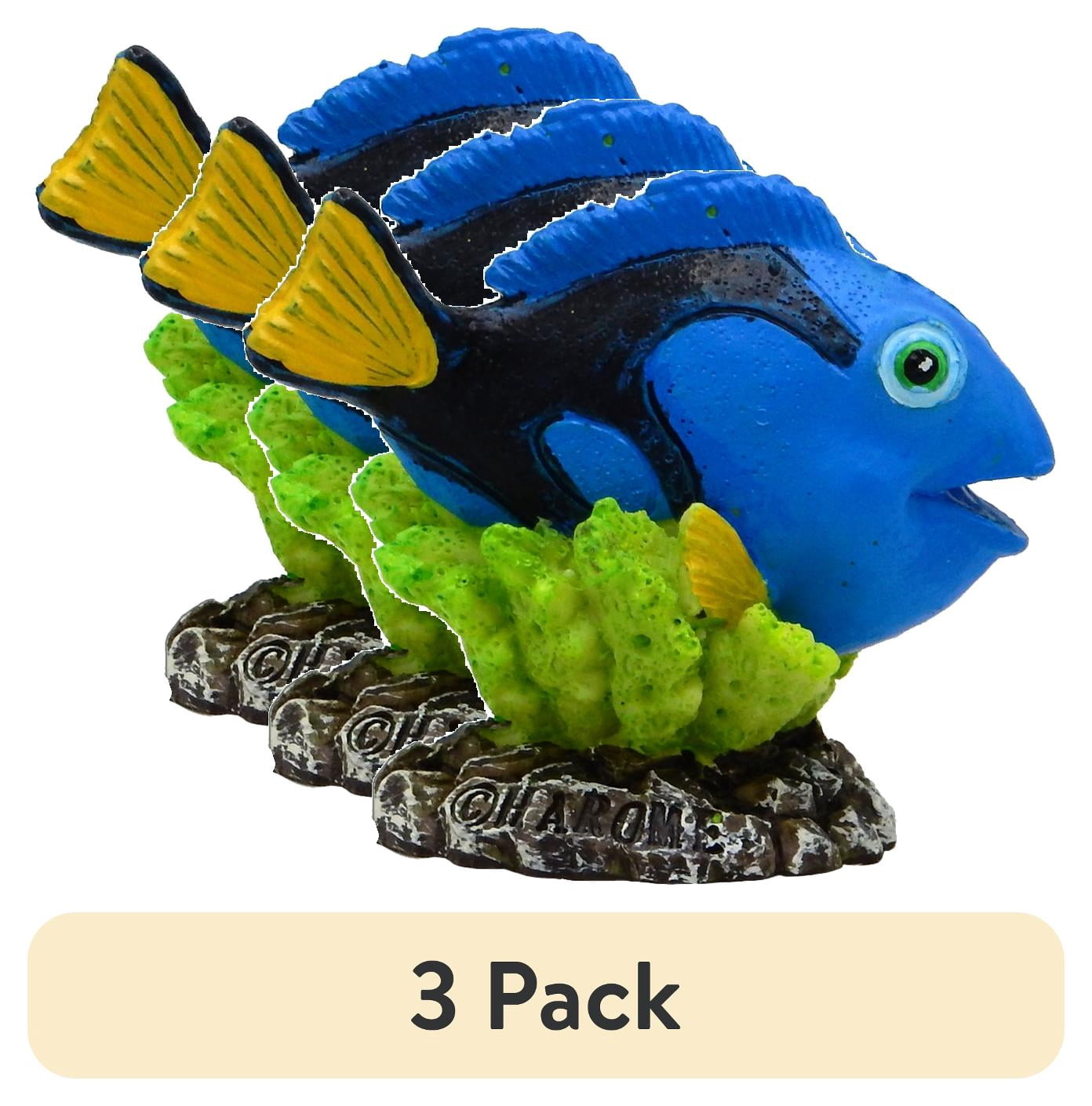 (3 pack) Aqua Culture Mini Aquarium Decor, Multicolor