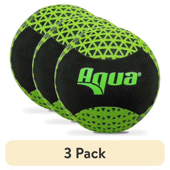 (3 pack) Aqua-Leisure G'ripped 3-D Air-Mesh Fabric Volleyball, Green