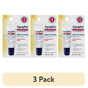 3 pack Aquaphor Lip Repair Lip Balm with Sunscreen, Lip Protectant, Lip Balm SPF 30, 0.35 Oz Tube