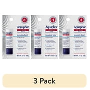 3 pack Aquaphor Lip Repair Balm Stick for Dry Chapped Lips with Shea Butter, 0.17 oz