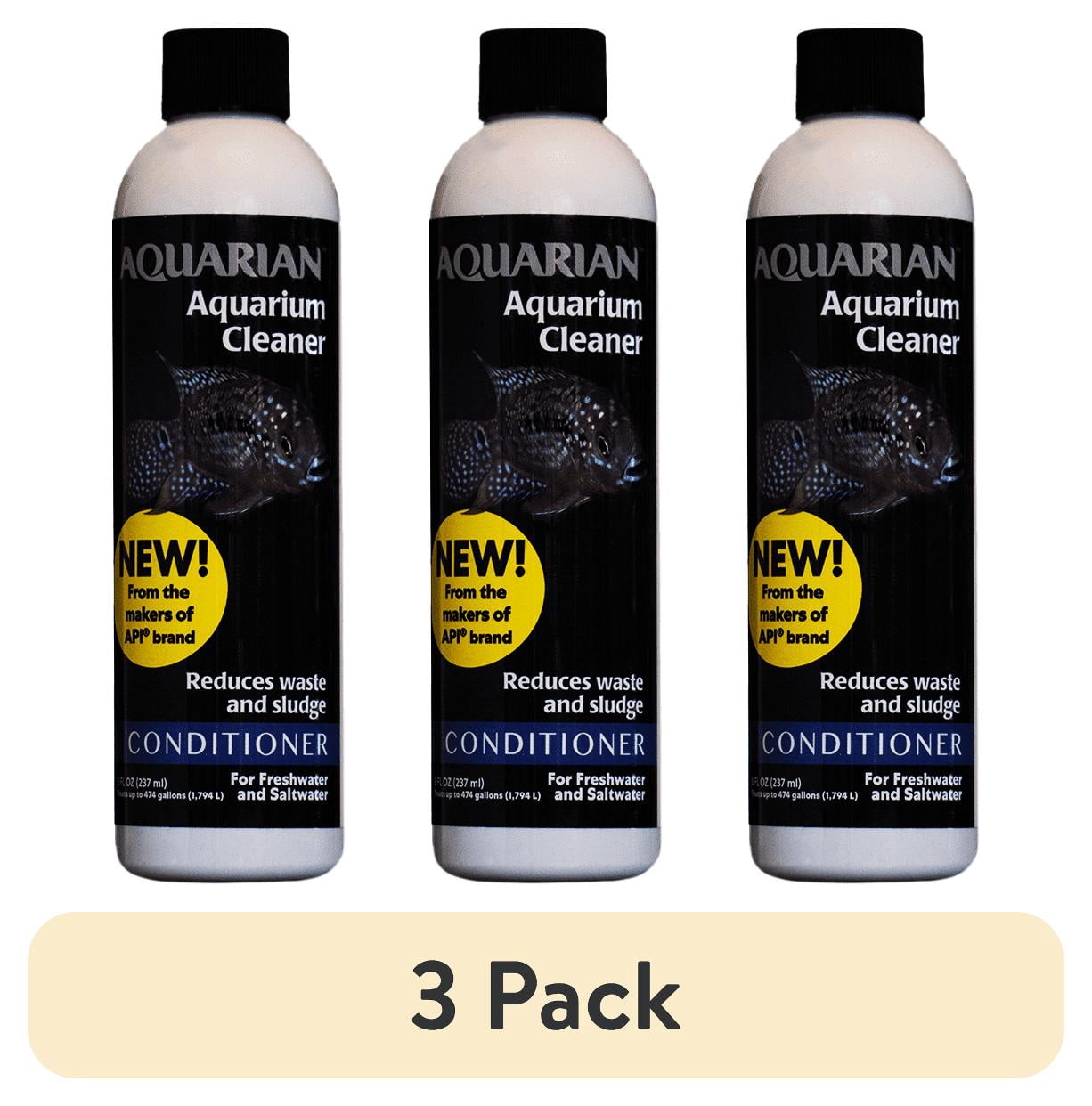 (3 pack) Aquarian By API Aquarium Cleaner 8 oz. Bottle